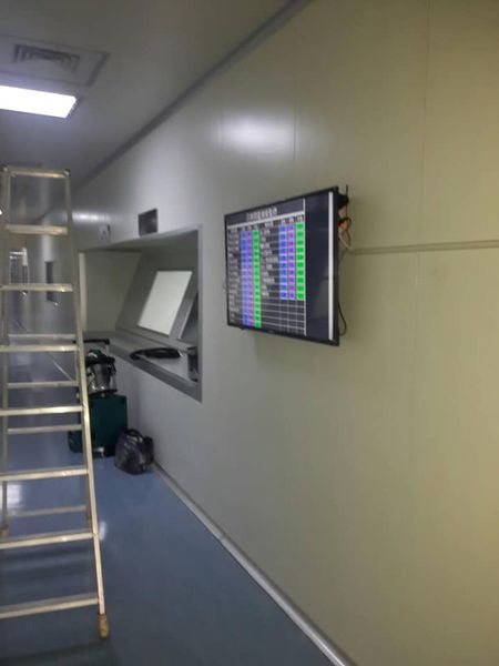 屏東大江生醫-電視坎入庫板牆，新增小置物櫃。歡迎洽詢 0960-633067